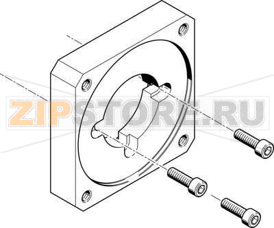 Фланец электродвигателя Festo EAMF-A-64A/C/D-100A 