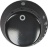 KNOB SOVRANA BLACK ø 35 mm