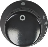 KNOB SOVRANA BLACK ø 35 mm