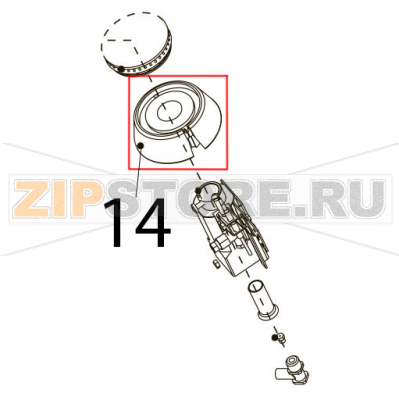Burner 3.3 KW Tecnoinox PC105G7 Burner 3.3 KW Tecnoinox PC105G7Запчасть на деталировке под номером: 14