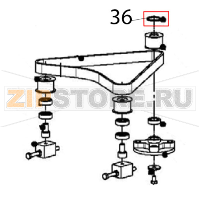 Seeger ring E 30 UNI 7435 DIN 471 Escher PM 60-V Seeger ring E 30 UNI 7435 DIN 471 Escher PM 60-VЗапчасть на деталировке под номером: 36
