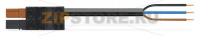 pre-assembled connecting cable; Eca; Plug/open-ended; 3-pole; Cod. A/S; 4m; 1,50 mm; black/brown Wago 771-5001/132-000