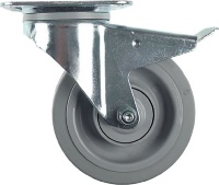 SWIVELLING CASTOR W/PLATE W/BRACKET