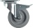 SWIVELLING CASTOR W/PLATE W/BRACKET