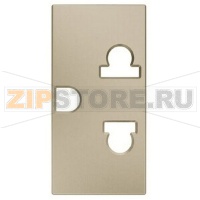 Розетка модульная EU/US стандарта, шампань ABB 1318.80