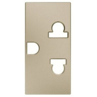 Розетка модульная EU/US стандарта, шампань ABB 1318.80