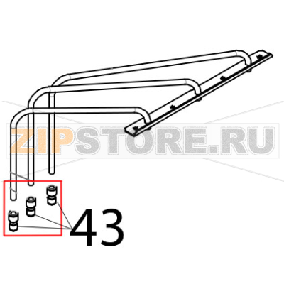 Raccordo intermedio in plastico 10 - 8 Tecnoeka KF 1010 A UD Raccordo intermedio in plastico 10 - 8 Tecnoeka KF 1010 A UDЗапчасть на деталировке под номером: 43
