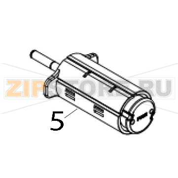 Ribbon rewind spindle assembly (Including gear) TSC TTP-644MT Ribbon rewind spindle assembly (Including gear) TSC TTP-644MTЗапчасть на деталировке под номером: 5