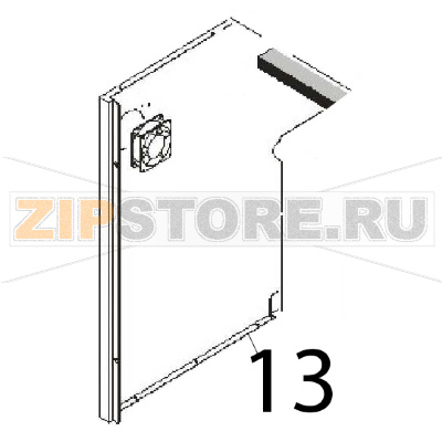 Rear panel Angelo Po FM1221E1 Rear panel Angelo Po FM1221E1Запчасть на деталировке под номером: 13