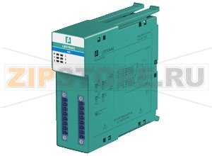 Компонент аналогового входа Transmitter Power Supply, Input Isolator LB3104A2 Pepperl+Fuchs SlotsOccupied slots2SupplyConnectionbackplane busRated voltage12 V DC , only in connection with the power supplies LB9***Power dissipation1.5 WPower consumption3 WInternal busConnectionbackplane busInterfacemanufacturer-specific bus to standard com unitAnalog inputNumber of channels4Suitable field devicesField devicepressure converterField device [2]flow converterField device [3]level converterField device [4]Temperature ConverterField device interfaceConnection2-wire transmitterConnection [2]3-wire transmitterConnection [3]4-wire transmitterConnection2-wire transmitter:supply circuit: channel I 1+, 2-, channel II 5+, 6-, channel III 9+, 10-, channel IV 13+, 14-3-wire transmitter:supply circuit: channel I 1+, 4-, channel II 5+, 8-, channel III 9+, 12-, channel IV 13+, 16-measuring circuit: channel I 3+, 4-, channel II 7+, 8-, channel III 11+, 12-, channel IV 15+, 16-4-wire transmitter (separately powered):measuring circuit: channel I 3+, 4-, channel II 7+, 8-, channel III 11+, 12-, channel IV 15+, 16-Transmitter supply voltagemin. 15 V at 20 mA   21.5 V at 4 mAInput resistance15 &OmegaConversion timemax. 100 msLine fault detectioncan be switched on/off for each channel via configuration tool , configurable via configuration toolShort-circuitfactory setting: > 22 mA configurable between 0&nbsp...&nbsp26 mAOpen-circuitfactory setting: < 1 mA configurable between 0&nbsp...&nbsp26 mAHART communicationnoHART secondary variablenoTransfer characteristicsDeviationAfter calibration0.1 % of the signal range at 20 °C (68 °F)Resolution12 Bit (0 ... 26 mA)Refresh time100 msIndicators/settingsLED indicatorPower LED (P) green: supply Diagnostic LED (I) red: module fault , red flashing: communication error , white: fixed parameter set (parameters from com unit are ignored) , white flashing: requests parameters from com unit Status LED (1-4) red: line fault (lead breakage or short circuit)Directive conformityElectromagnetic compatibilityDirective 2014/30/EUEN 61326-1:2006ConformityElectromagnetic compatibilityNE 21:2007Degree of protectionIEC 60529:2000Ambient conditionsAmbient temperature-20 ... 60 °C (-4 ... 140 °F)Storage temperature-25 ... 85 °C (-13 ... 185 °F)Shock resistanceshock type I, shock duration 11 ms, shock amplitude 15 g, number of shocks 18Vibration resistancefrequency range 10 ... 150 Hz transition frequency: 57.56 Hz, amplitude/acceleration &plusmn 0.075 mm/1 g 10 cyclesfrequency range 5 ... 100 Hz transition frequency: 13.2 Hz amplitude/acceleration &plusmn 1 mm/0.7 g 90 minutes at each resonanceDamaging gasdesigned for operation in environmental conditions acc. to ISA-S71.04-1985, severity level G3Mechanical specificationsDegree of protectionIP20 when mounted on backplaneConnectionremovable front connector with screw flange (accessory)wiring connection via spring terminals (0.14&nbsp...&nbsp1.5&nbspmm2) or screw terminals (0.08&nbsp...&nbsp1.5&nbspmm2)Massapprox. 150 gDimensions32.5 x 100 x 102 mm (1.28 x 3.9 x 4 inch)Data for application in connection with hazardous areasEU-Type Examination CertificateBVS 12 ATEX E 024 XMarking II 3(1) G Ex nA [ia Ga] IIC T4 Gc I (M1) [Ex ia Ma] I II (1) D [Ex ia Da] IIICSupplyVoltage27 VCurrent90 mAPower588 mW (linear characteristic)InputVoltage0.7 VCurrent2.78 mAPower2 mW (trapezoid characteristic curve)Internal capacitance242 nFInternal inductance0 mHGalvanic isolationInput/power supply, internal bussafe electrical isolation acc. to EN 60079-11, voltage peak value 375 VDirective conformityDirective 2014/34/EUEN 60079-0:2009 EN 60079-11:2012 EN 60079-15:2010 EN 60079-26:2007 EN 50303:2000International approvalsATEX approvalBVS 12 ATEX E 024 X UL approvalE106378IECEx approvalBVS 12.0055XApproved forEx nA [ia Ga] IIC T4 Gc [Ex ia Da] IIIC [Ex ia Ma] IMarine approvalLloyd Register15/20021Bureau Veritas Marine22449/B0 BV