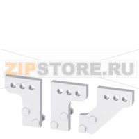 front, broadened main conn. pieces f. mounting on front-access main cir. conn. 3 units f. guide frames accessory for circuit breaker 3WL10 / 3VA27 Siemens 3VW9011-0AN73