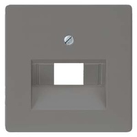 DELTA I-SYSTEM  ЧЕРНЫЙ МЕТАЛЛИК КРЫШКА СИСТЕМНОЙ РОЗЕТКИ CAT.3+5/ BTR CAT.6 55X55MM Siemens 5TG1227