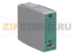 Устройство защиты Protection Module for Surge Protection Barrier M-LB-2.255.T3.M Pepperl+Fuchs General specificationsDevice typetype 3 acc. to EN 61643-11:2013class III acc. to IEC 61643-1:2011Number of protected supply lines1Electrical specificationsNominal voltage230 V ACMaximum continuous operating voltagemax. 255 V AC/DCNominal discharge current (8/20 &micros)3 kAMax. surge current (8/20 &micros)5 kAIndicators/settingsDisplay elementsstatus display operating state (green)fault indication (red)Directive conformityLow voltageDirective 2014/35/EUEN 61643-11:2012ConformityDegree of protectionIEC 60529:2013Ambient conditionsAmbient temperature-40 ... 80 °C (-40 ... 176 °F)Mechanical specificationsDegree of protectionIP20MaterialHousingthermoplastic, color grey , UL 94 V-0Massapprox. 50 gDimensions18 x 45 x 51 mm (0.7 x 1.8 x 2 inch) (1 TE acc. to DIN 43880)Mountingin the surge protection barrier M-LB-*.****.*