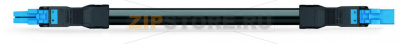 pre-assembled interconnecting cable; Eca; Socket/plug; 2-pole; Cod. I; H05Z1Z1-F 2 x 1,50 mm; 1 m; 1,50 mm; blue Wago 891-8982/016-101 Protected against mismating and maintenance-freeLow profile with 4.4 mm pole spacing...