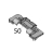 Clip base Sato PW208NX