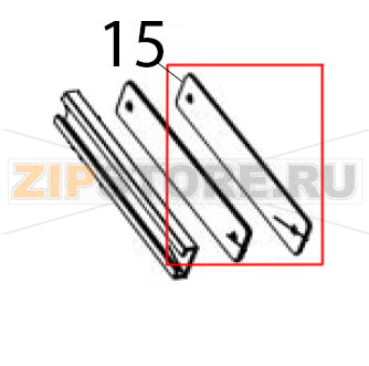 Piastra fiss. guida manigl. Silanos NE1300 Piastra fiss. guida manigl. Silanos NE1300Запчасть на деталировке под номером: 15