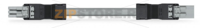 pre-assembled interconnecting cable; Eca; Socket/plug; 3-pole; Cod. B; 1 m; 1,00 mm; gray Wago 891-8993/005-103 Protected against mismating and maintenance-freeLow profile with 4.4 mm pole spacingComponents can be clearly printed on and color-coded to meet custom requirements....