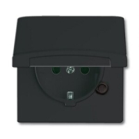 Розетка 16 А, 250 В, IP44, чёрный/антрацит ABB 2CKA002064A0290