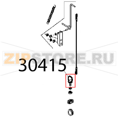 Anello di passaggio corda di sicurezza Angelo Po KD130EAT Anello di passaggio corda di sicurezza Angelo Po KD130EATЗапчасть на деталировке под номером: 30415