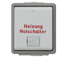 DELTA FLACHE АВАРИЙНЫЙ ВЫКЛЮЧАТЕЛЬ НАГРЕВА 10А 250В НАВЕСНОГО МОНТАЖА IP44 С ЗАЩИТОЙ ОТ БРЫЗГ С КОНТРОЛЬНОЙ ЛАМПОЙ 1-ПОЛЮСНЫЙ Siemens 5TA4741