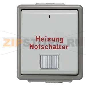 DELTA FLACHE АВАРИЙНЫЙ ВЫКЛЮЧАТЕЛЬ НАГРЕВА 10А 250В НАВЕСНОГО МОНТАЖА IP44 С ЗАЩИТОЙ ОТ БРЫЗГ С КОНТРОЛЬНОЙ ЛАМПОЙ 1-ПОЛЮСНЫЙ Siemens 5TA4741 