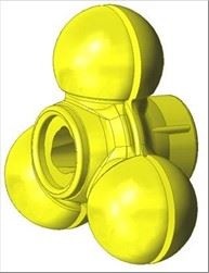 НИЖНИЙ ПЛАСТМАССОВЫЙ ПРЕСС ASP ДЛЯ КОМПЛЕКТА S (2 ШТ.) 