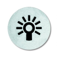 Самоклеющийся символ "Свет", прозрачный ABB 2CKA001714A0295