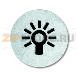 Самоклеющийся символ &quot;Свет&quot;, прозрачный ABB 2CKA001714A0295 