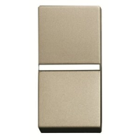 Механизм одноклавишной кнопки, одномодульный, шампань ABB 2CLA210470N1901