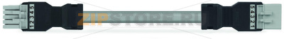 pre-assembled interconnecting cable; Eca; Socket/plug; 5-pole; Cod. B; 6 m; 1,50 mm; gray Wago 891-8995/006-603 Protected against mismating and maintenance-freeLow profile with 4.4 mm pole spacingComponents can be clearly printed on and color-coded to meet custom requirements....