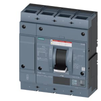 circuit breaker 3VA6 UL frame 800 breaking capacity class  C 100kA @ 480 V 4-pole, line protection ETU856, LSI, In=600A overload protection Ir=240A ...600A short circuit protection Isd=0,6..12x In, Ii=1,5..12x In Siemens 3VA6560-7KT42-2AA0