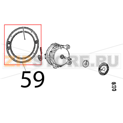 Zincate motor guard plate Unox XVC 205E Zincate motor guard plate Unox XVC 205EЗапчасть на деталировке под номером: 59
