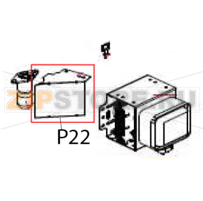 Air duct bracket Hurakan HKN-WP900G Air duct bracket Hurakan HKN-WP900GЗапчасть на деталировке под номером: P22