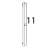 Colonnina laterale DX inox porta Unox XVC 504