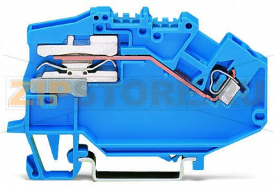 TOPJOB Classic 1-проводные клеммы с размыкателем нейтрали; 2,5 мм; CAGE CLAMP®; 2,50 mm; синие Wago 780-613 