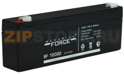 Security Force SF 12022 Аккумулятор AGM VRLA Battery - Security Force SF 12022Характеристики: Напряжение - 12V; Емкость - 2,2Ah;Габариты: длина 178 мм, ширина 35 мм, высота 66 мм, вес: 0,54 кг, Тип Клемм: Нож F1