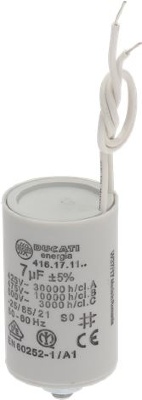 CAPACITOR DUCATI ENERGIA 7µF C/CABLE 