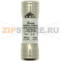 Предохранитель, 7 A, AC 600 В, DC 170 В, 100 кА, 33.3x10.4 мм, G, UL, CSA, с задержкой Eaton BUSS