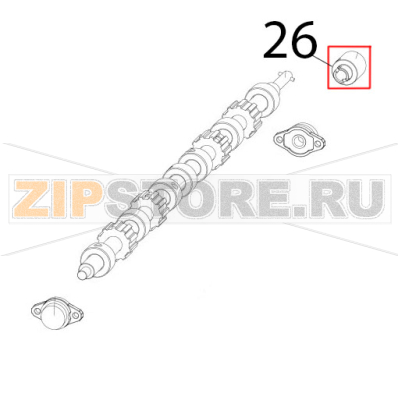 Giunto traino rete Zanolli Synthesis 11/65 VE Giunto traino rete Zanolli Synthesis 11/65 VEЗапчасть на деталировке под номером: 26