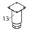 Adjustable leg Fagor AD-120