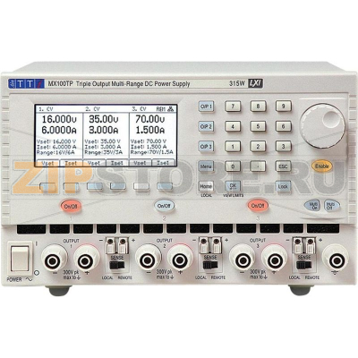 Блок питания лабораторный, регулируемый, 0-35 В/DC, 0-6 А Aim-TTi MX100TP 