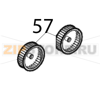 Ventole Ø: 196, H61, 38 pale, dado M8 Unox XF 190 Ventole Ø: 196, H61, 38 pale, dado M8 Unox XF 190Запчасть на деталировке под номером: 57