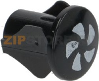 НАКЛЕЙКА НА КОЛПАЧОК С ЧЕРНЫМ СИМВОЛОМ "CYCLE" (ЦИКЛ)