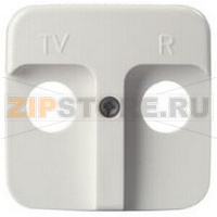 Накладка для TV/FM розетки, белая ABB 143.12