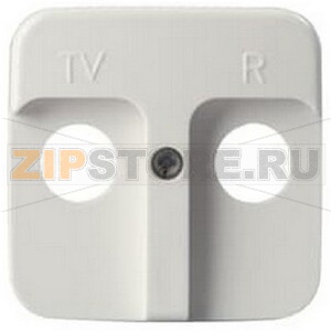 Накладка для TV/FM розетки, белая ABB 143.12 