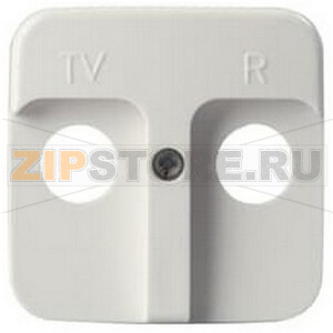 Накладка для TV/FM розетки, белая ABB 143.12 