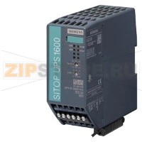 SITOP UPS1600 10A USB БЛОК БЕСПЕРЕБОЙНОГО ЭЛЕКТРОПИТАНИЯ С USB-ИНТЕРФЕЙСОМ ВХОД: DC 24 V ВЫХОД: DC 24 V/10 A Siemens 6EP4134-3AB00-1AY0