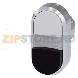 АКТУАТОР ДВОЙНОЙ КНОПКИ С ВОЗМОЖНОСТЬЮ ПОДСВЕТКИ, 22MM, КРУГЛ., ГЛЯНЦЕВЫЙ МЕТАЛЛ, КНОПКИ: БЕЛАЯ (ПЛОСКАЯ), ЧЁРНАЯ (ВЫСТУПАЮЩАЯ), С МАРКИРОВКОЙ ЛАЗЕРОМ, НОМЕРА СИМВОЛОВ В СООТВ. С ISO7000 ИЛИ IEC60417 Siemens 3SU1051-3BB61-0AA0-Z&amp;nbsp;Y13 