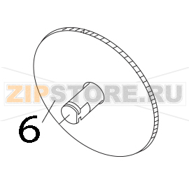 Ribbon winding core Toshiba TEC B-852-TS12-CN Ribbon winding core Toshiba TEC B-852-TS12-CNЗапчасть на деталировке под номером: 6