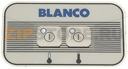 2 PUSH-BUTTONS ADHESIVE PLATE 82x45 mm 